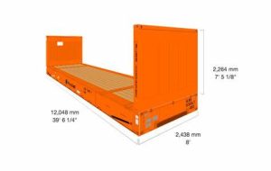 40ft Flat Rack Container